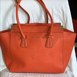 Burkin Like Calvin Klein Tangerine 🍊 Handbag